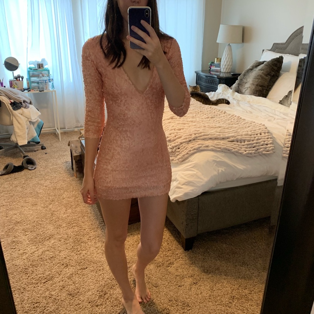 Vintage Sequin Bodycon Dress